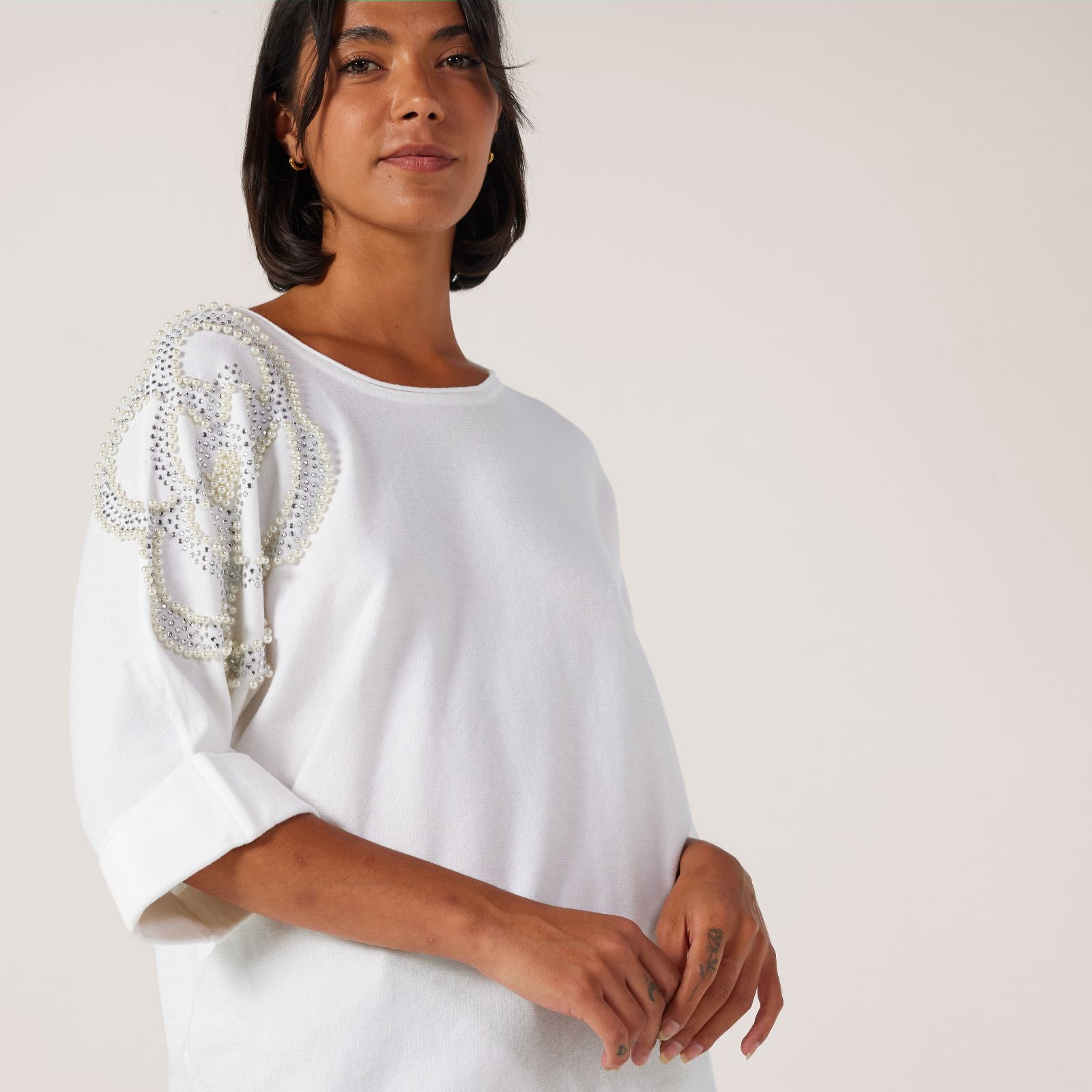 Frank Usher Knit Jumper With 3D Flower