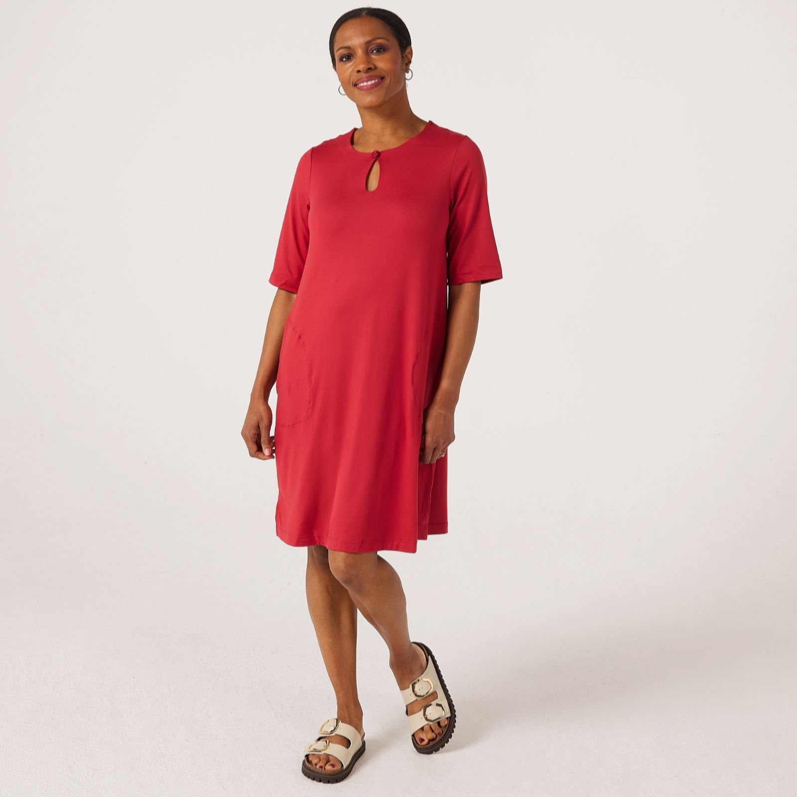Cuddl Duds Flexwear Tee Lounge Dress