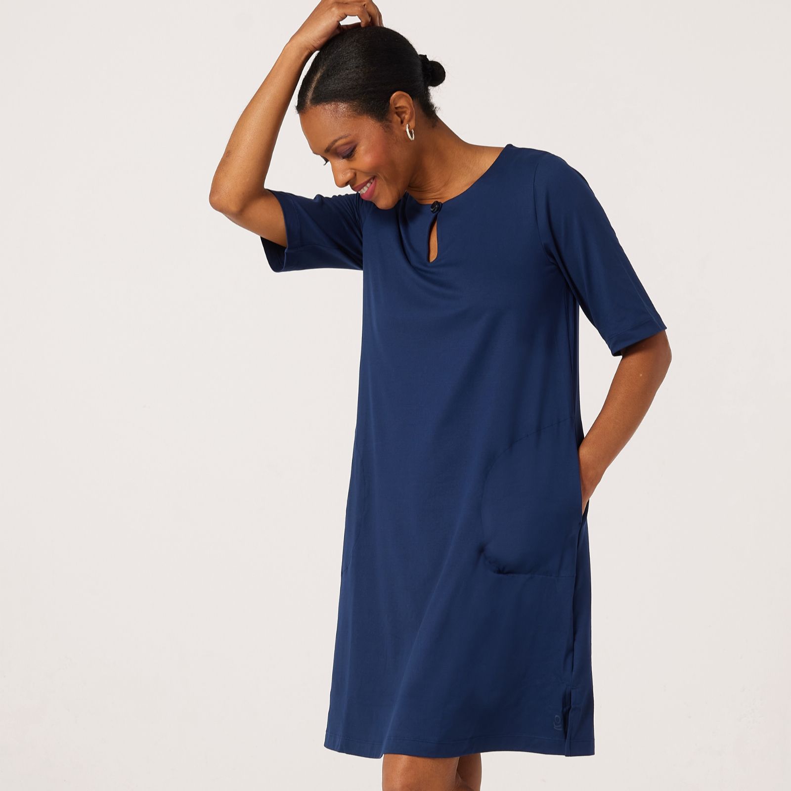 Cuddl Duds Flexwear Tee Lounge Dress