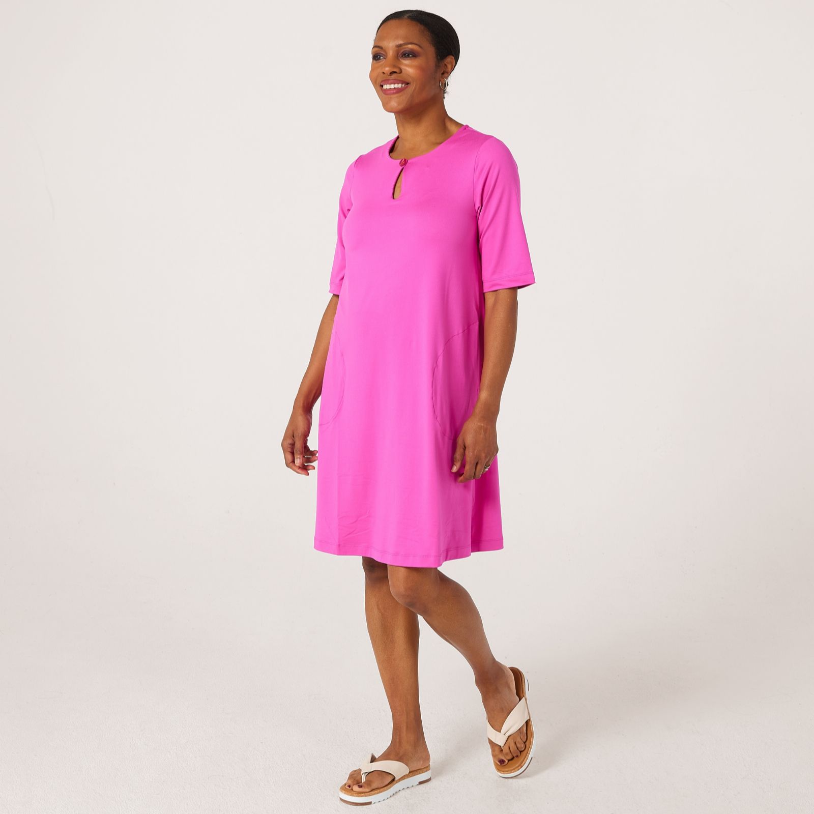 Cuddl Duds Flexwear Tee Lounge Dress