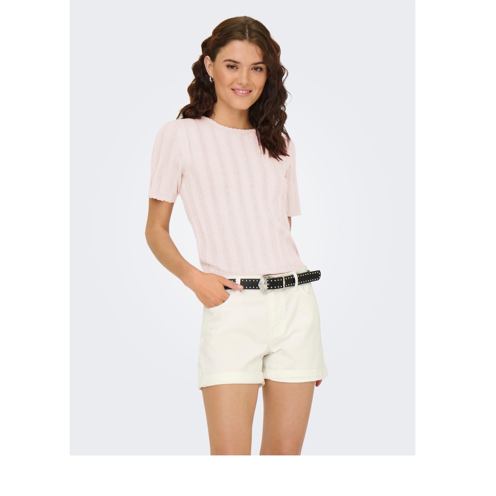 JDY Beauty Lurex Detail Knitted Top