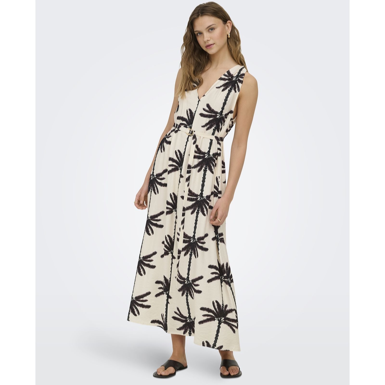 Only Palima Belted Midi Dress