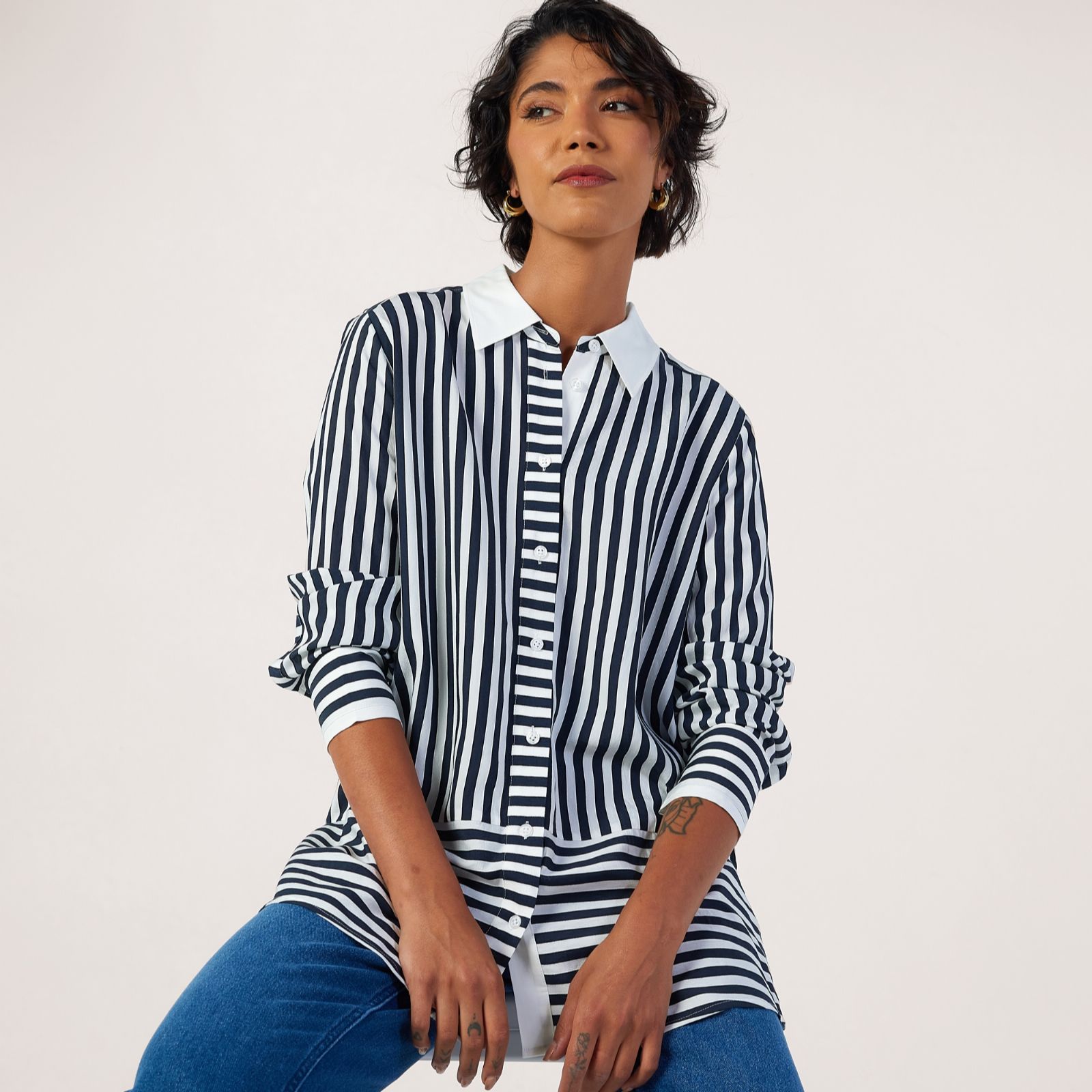 Ben De Lisi Stripe Mix Shirt