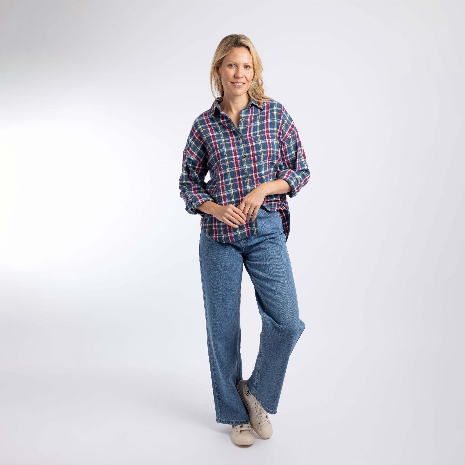 Weird Fish Corin Brushed Check Shirt