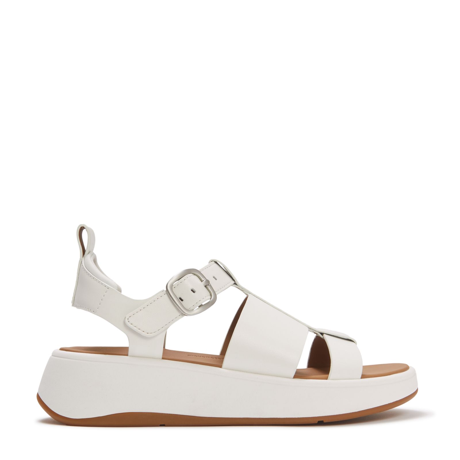 Outlet Fitflop F-Mode Leather Flatform Sandal