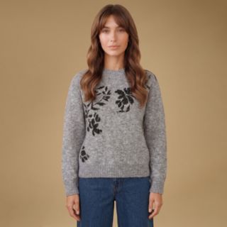 Oasis Floral Print Placement Jumper