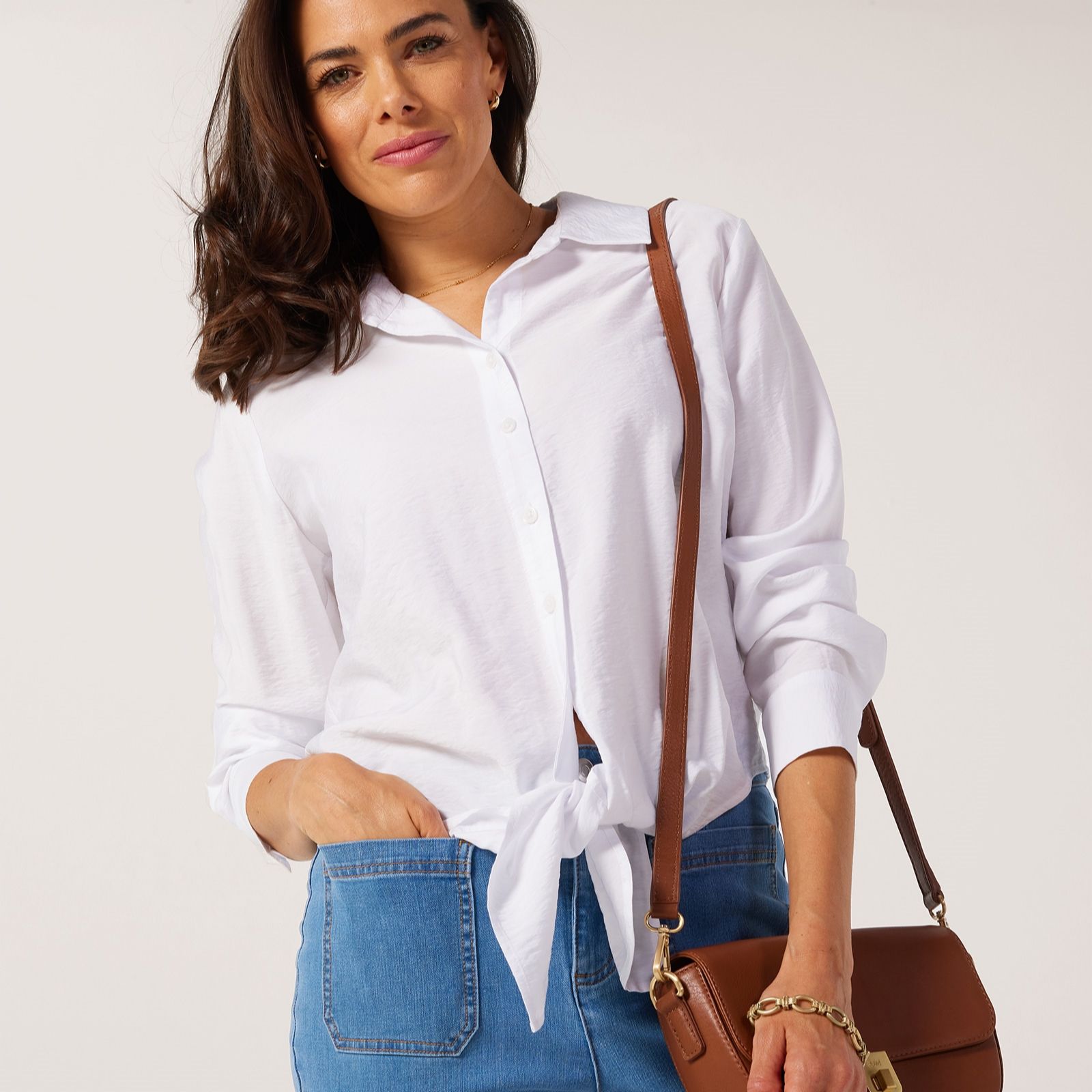 Ruth Langsford Tie front shirt