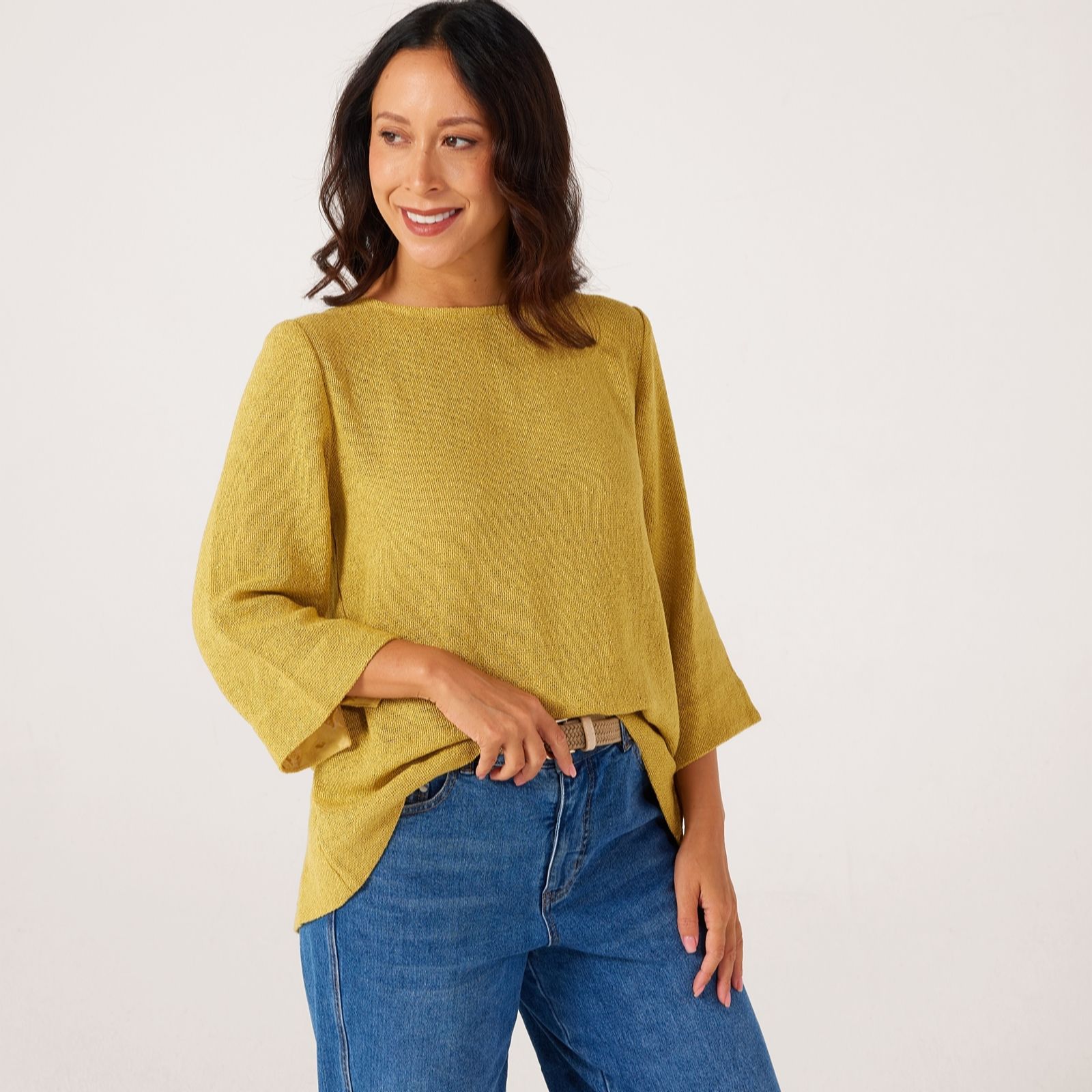 Masai Copenhagen Dovinia Boucle Knit 3/4 Sleeve Top