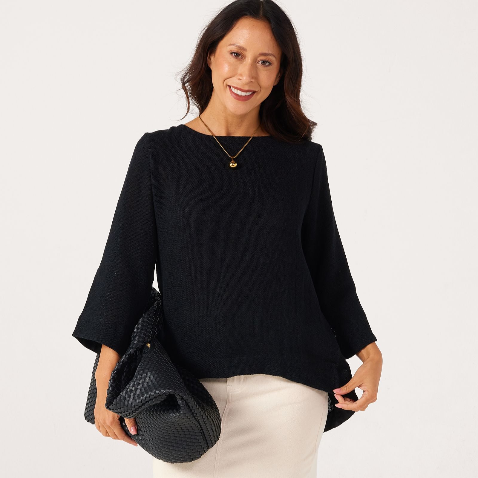 Masai Copenhagen Dovinia Boucle Knit 3/4 Sleeve Top