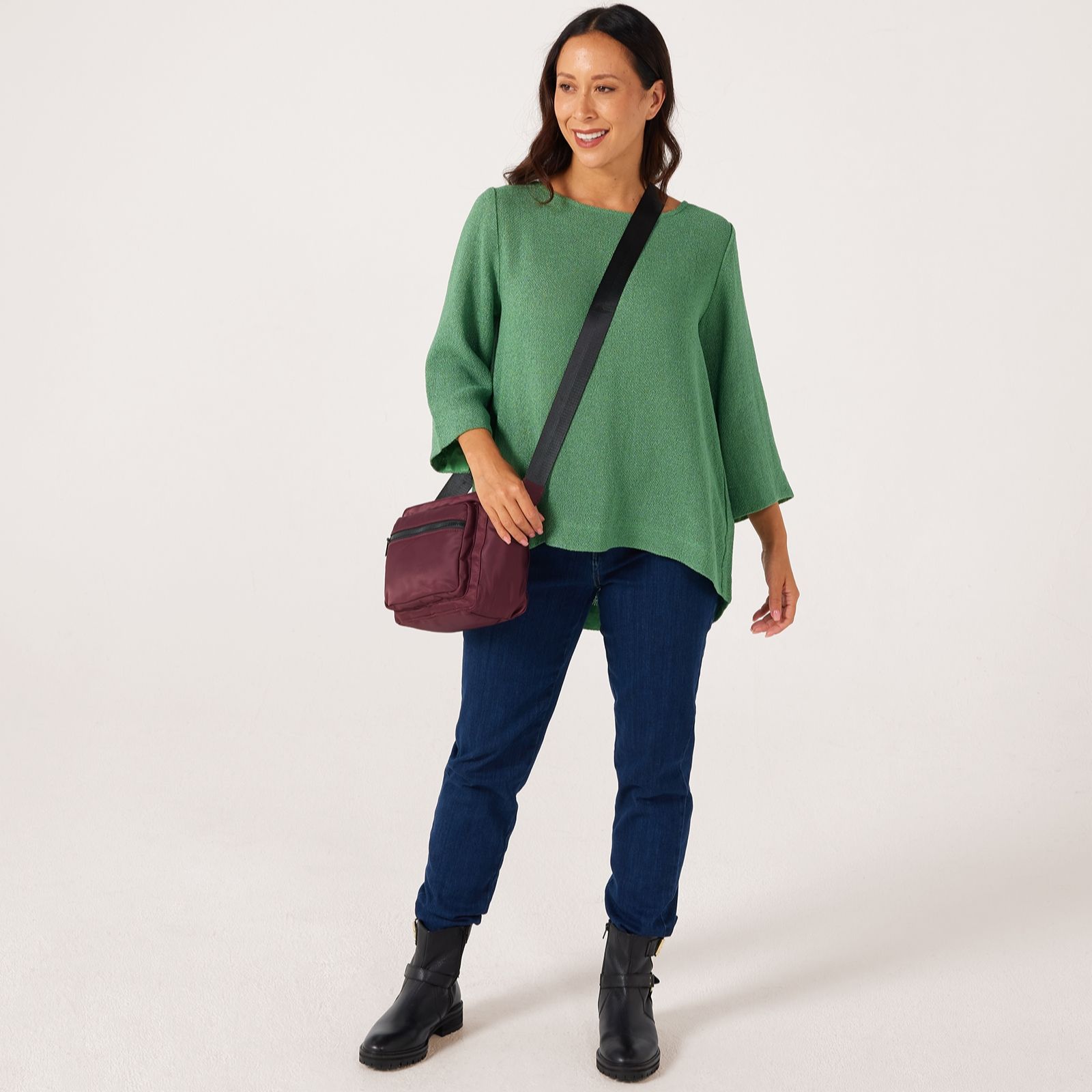 Masai Copenhagen Dovinia Boucle Knit 3/4 Sleeve Top