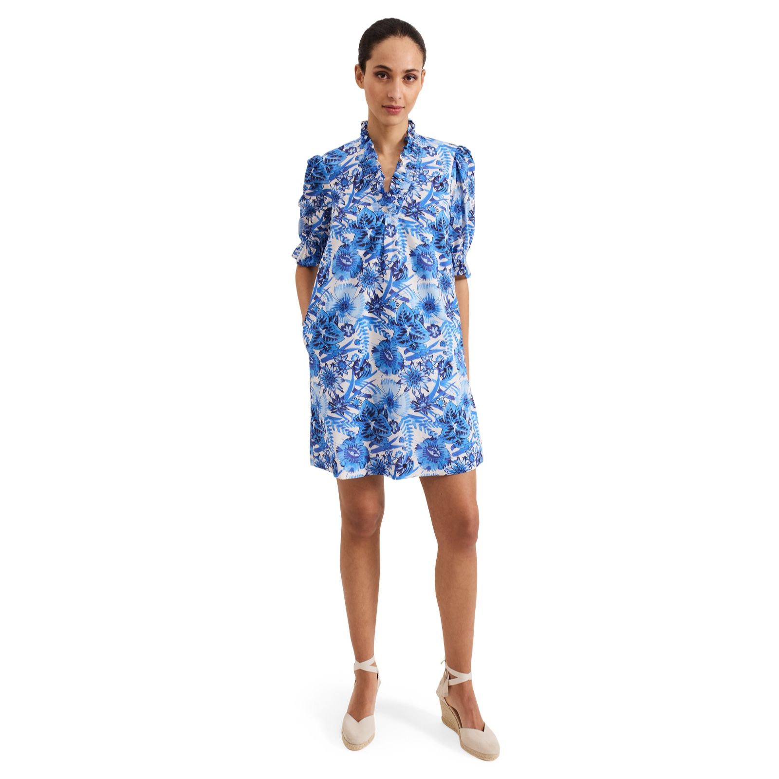 Phase Eight Azelia Printed Blue Dress