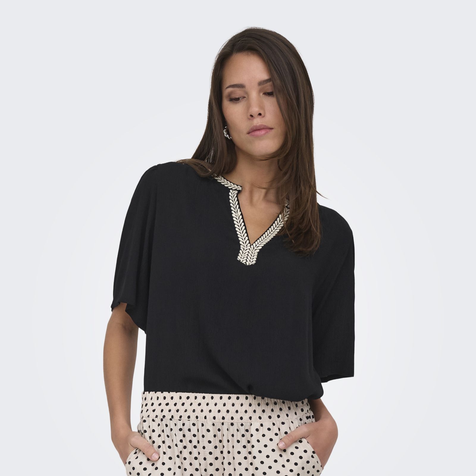 JDY Liva Embroidered Top
