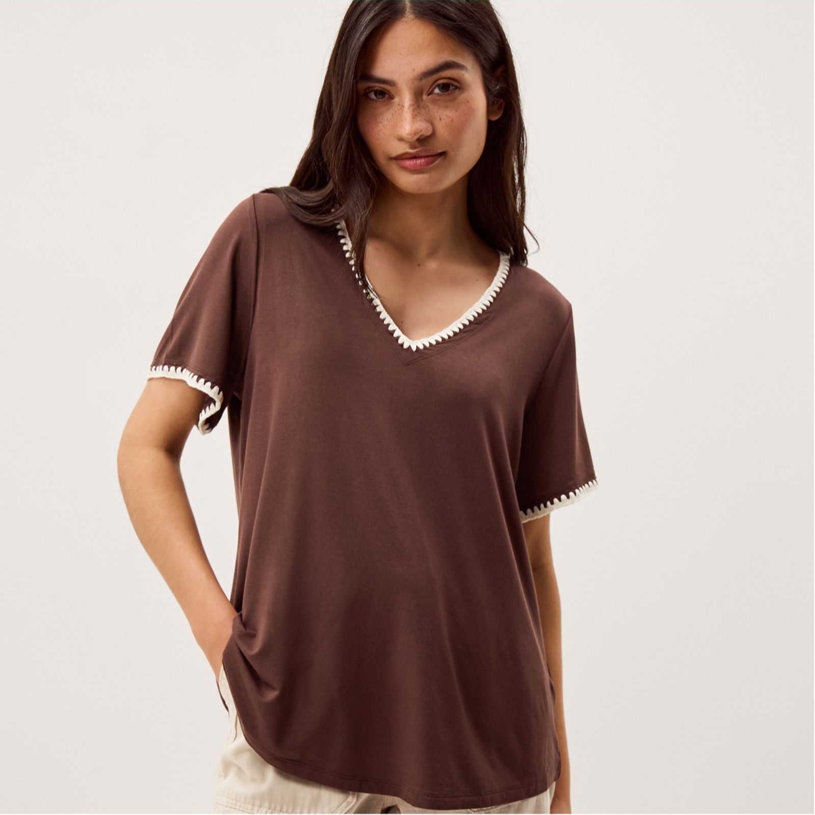 Monsoon Tilly Trim Jersey T-Shirt