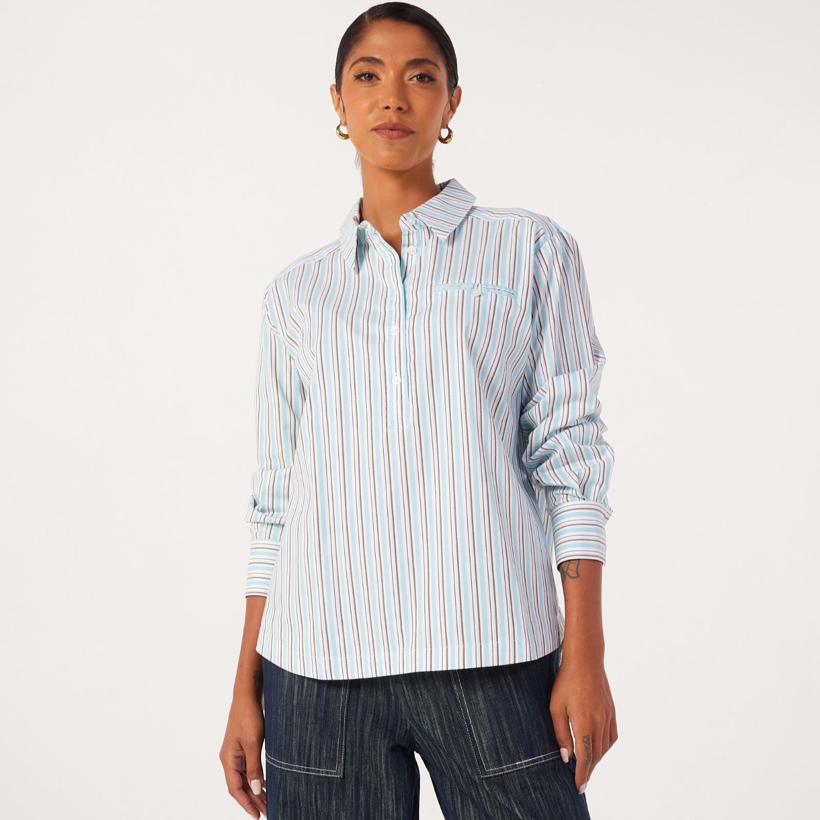 Ben de Lisi Over the Head Cotton Shirt