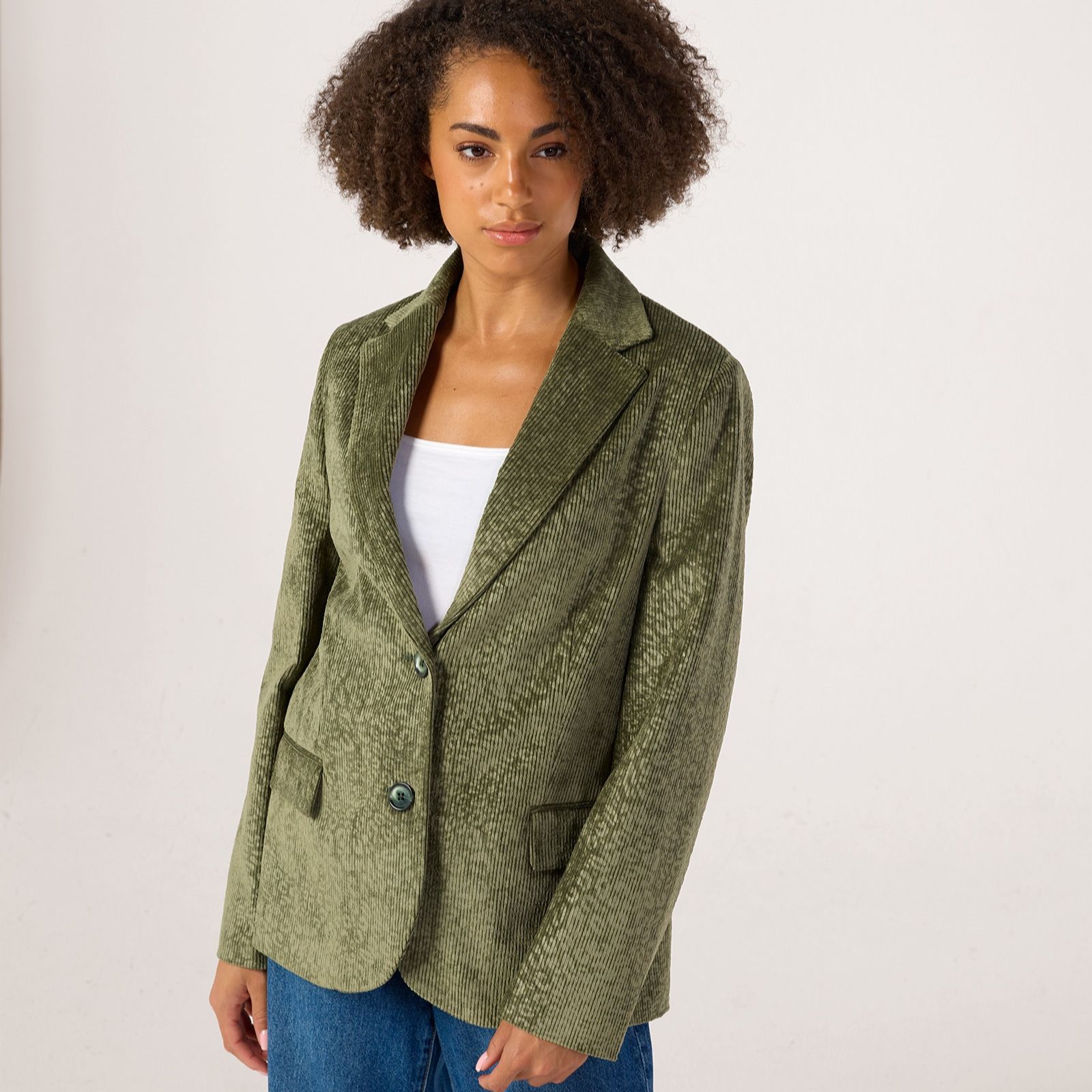 Helene Berman Animal Cord Blazer