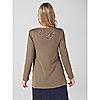 Kim & Co Soft Touch Long Sleeves Tunic with Side Slits, 1 of 4