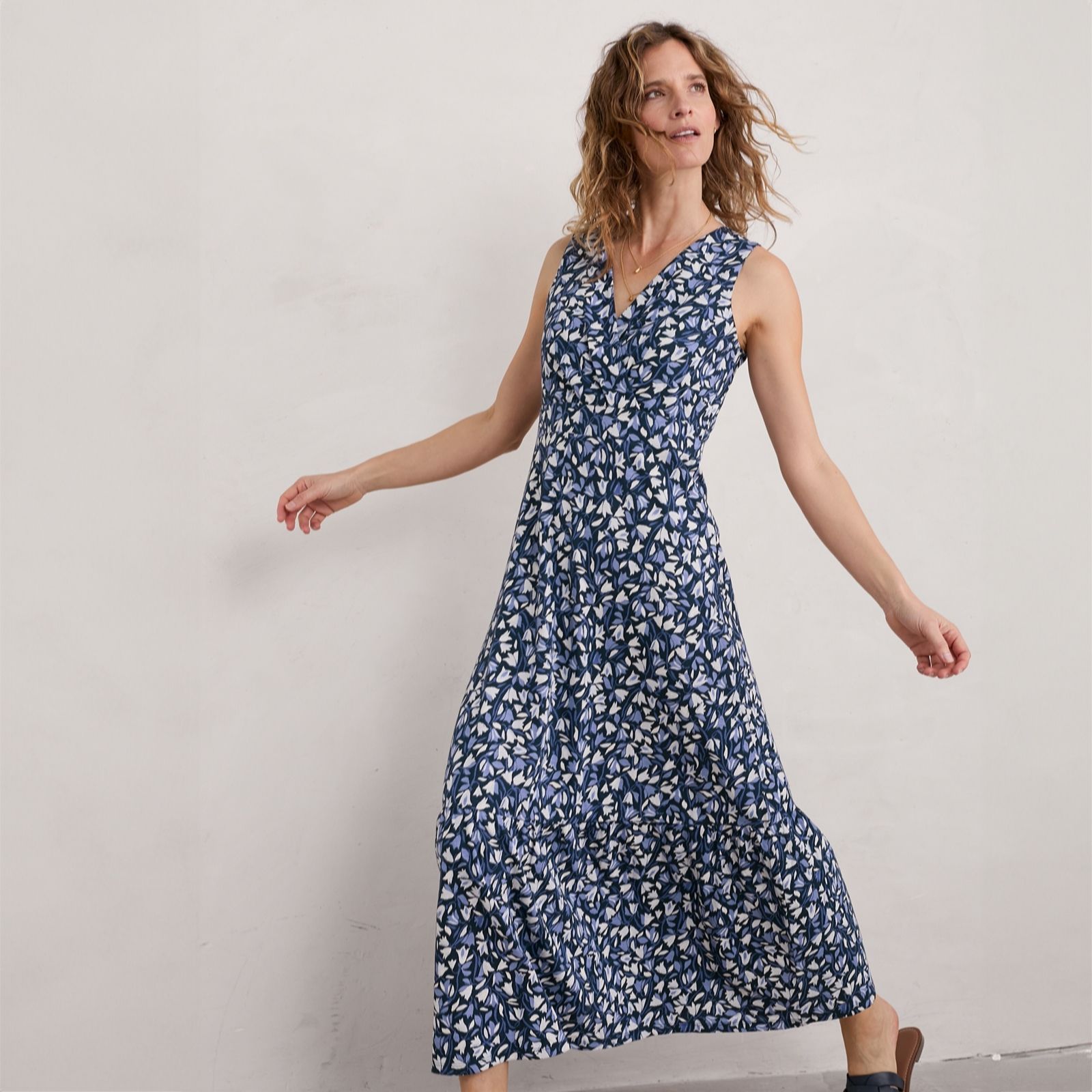 Seasalt Cornwall Beach Glass Maxi Dress Petite QVC UK