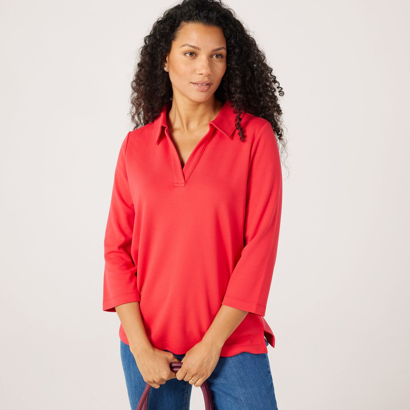 Ruth Langsford Collared Jersey Top