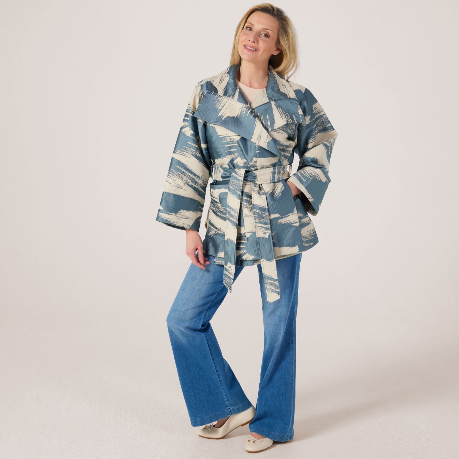 MarlaWynne Collection Abstract Brushstroke Jacket