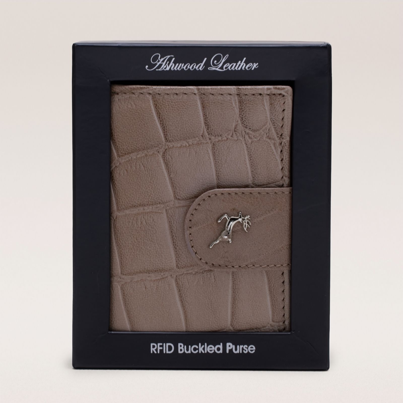 Outlet Ashwood Leather RFID Purse with Box