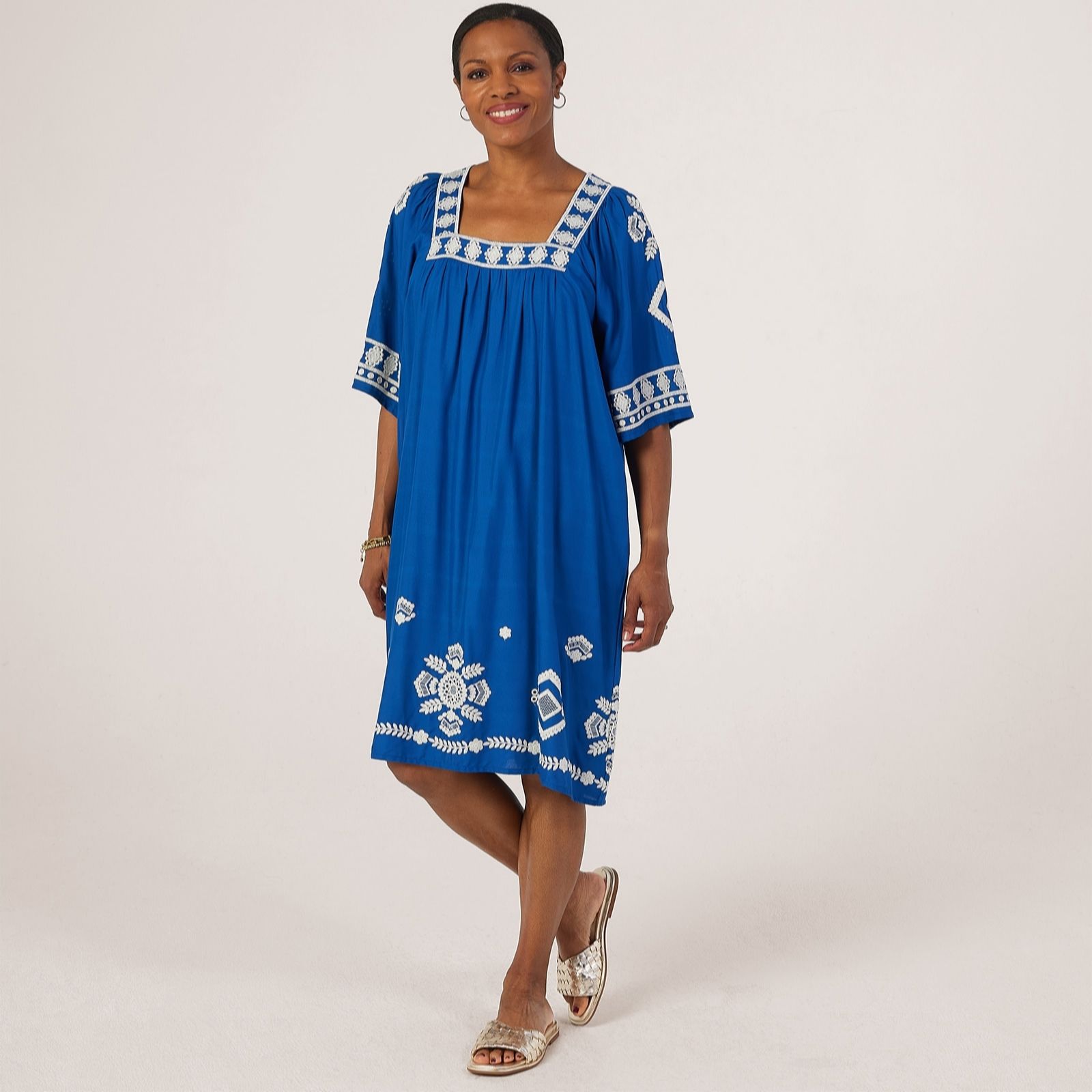 Izabel London Square Neck Short Dress