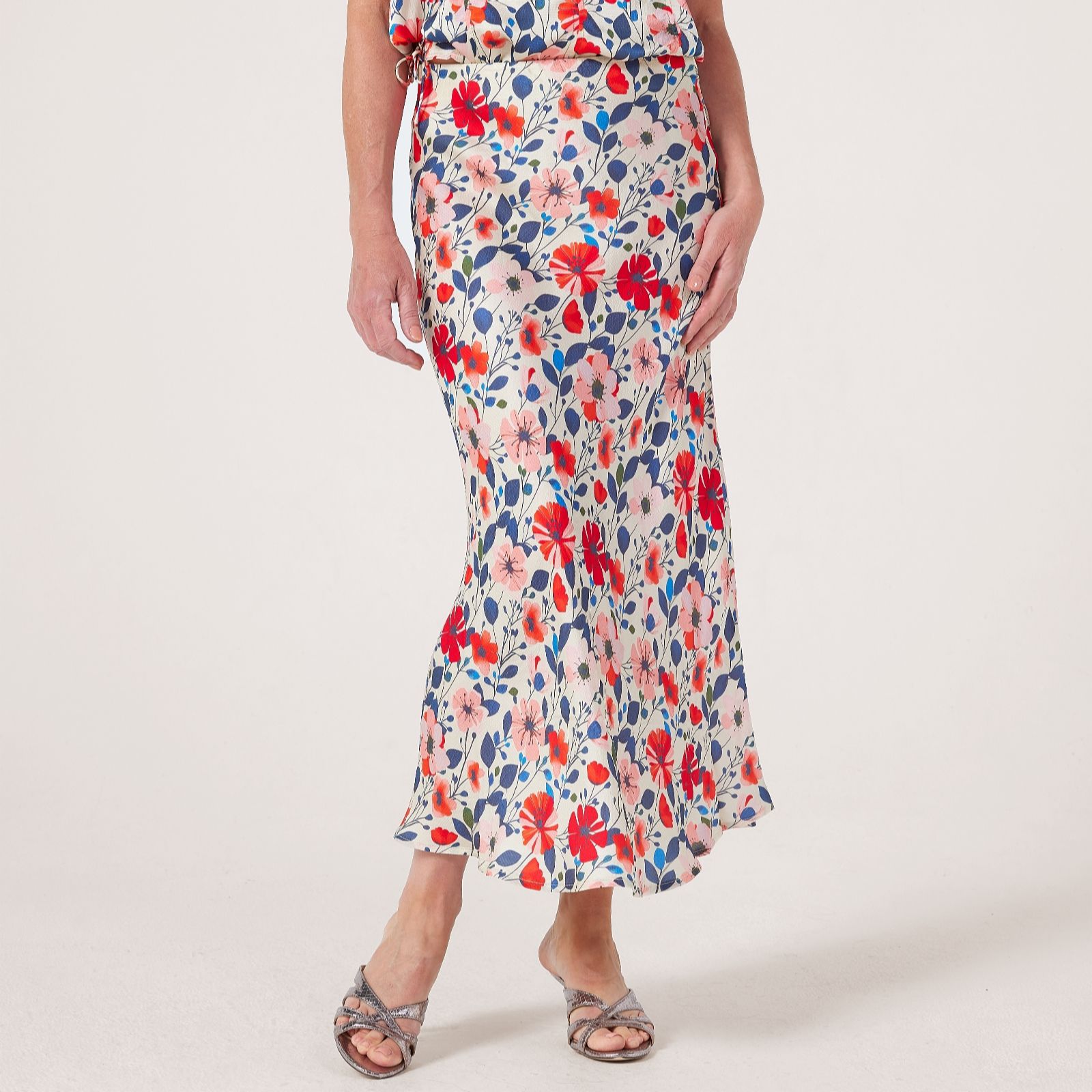 Masai Copenhagen Solviera Printed Sateen Viscose Skirt