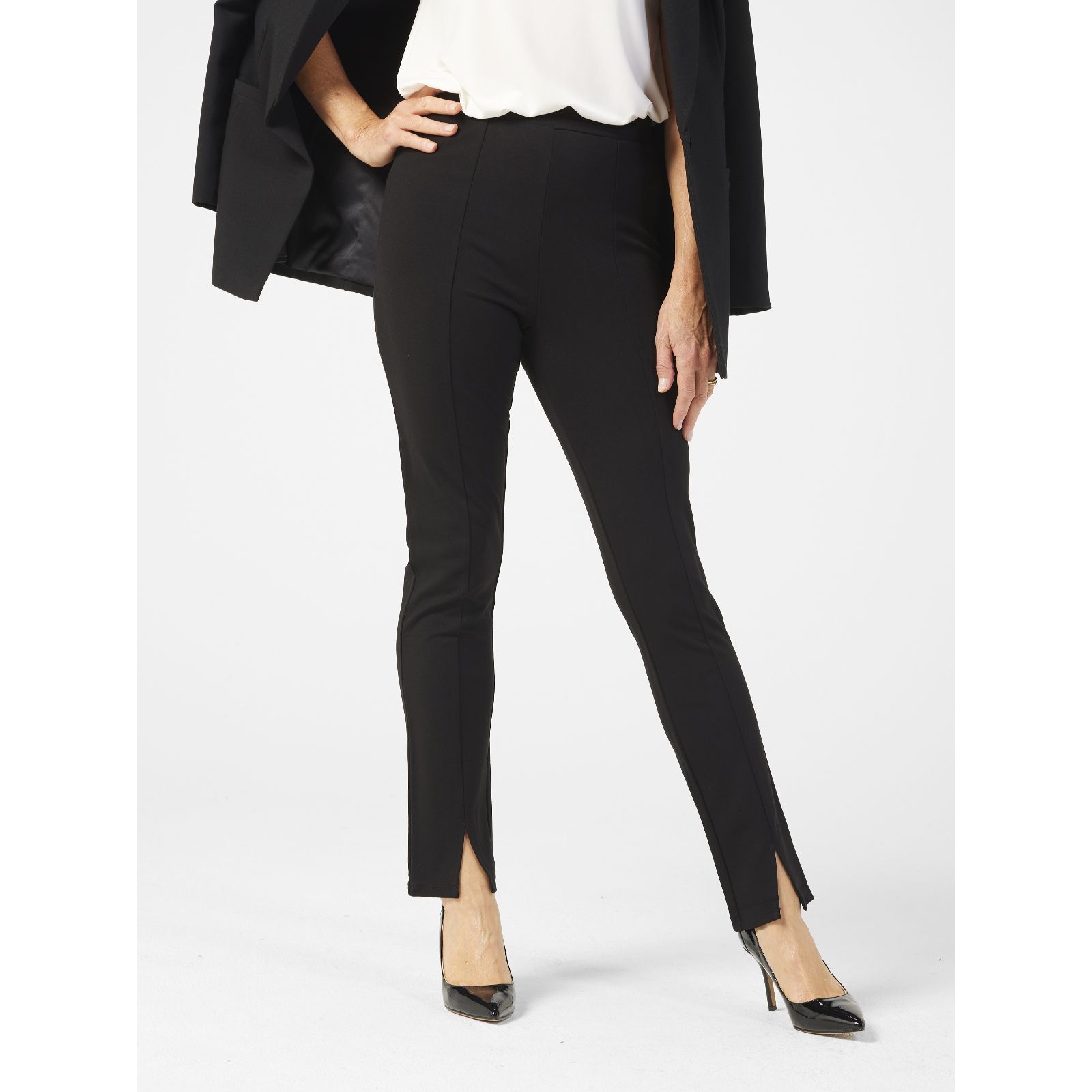 Dannii Minogue Split Detail Ponte Legging Regular - QVC UK