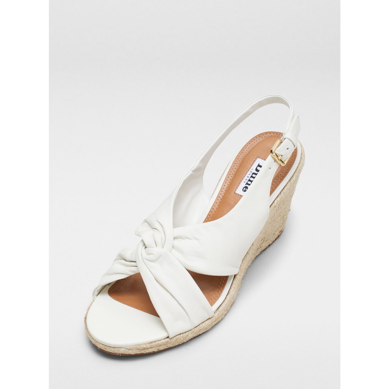 Dune London Kazoo Leather Wedge Sandal QVC UK