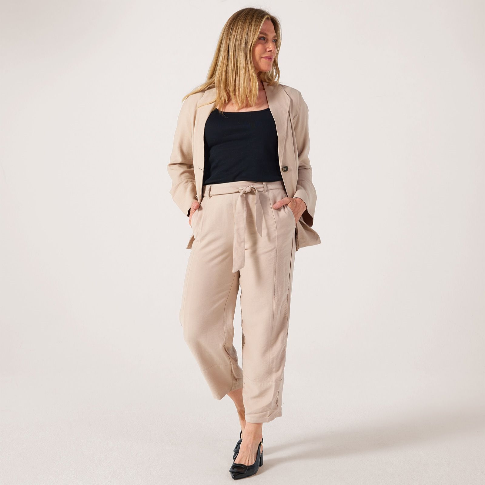 MarlaWynne Sedona Lantern Seamed Trousers