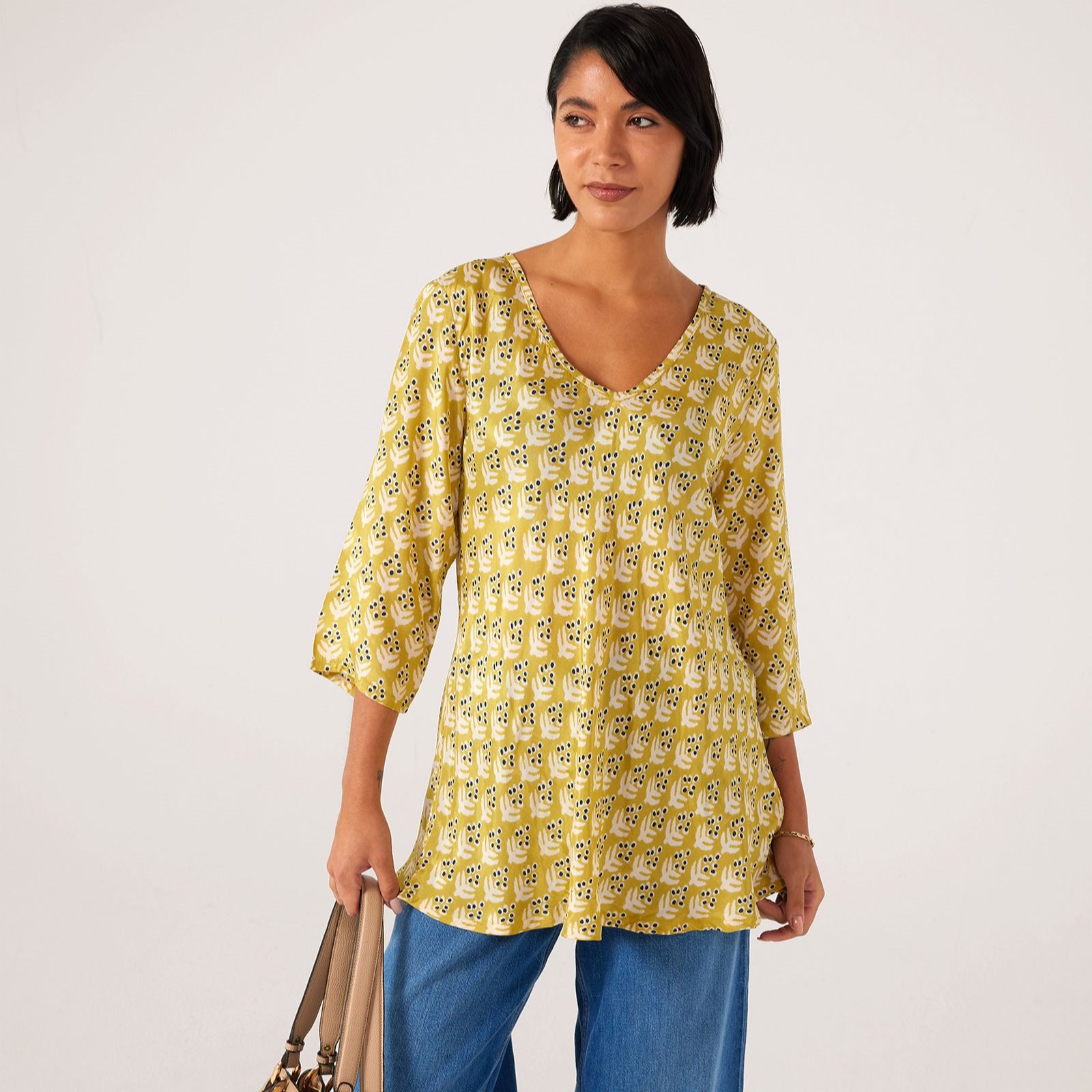 Masai Copenhagen Kata Printed Shantung Bias Cut Top