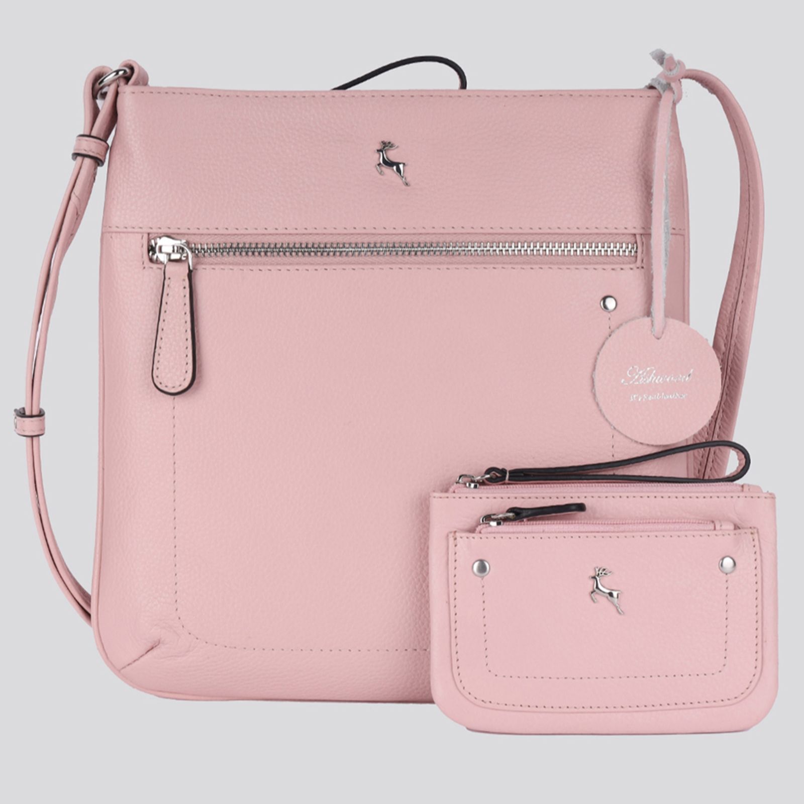 Outlet Ashwood Leather Crossbody Bag and Purse Set