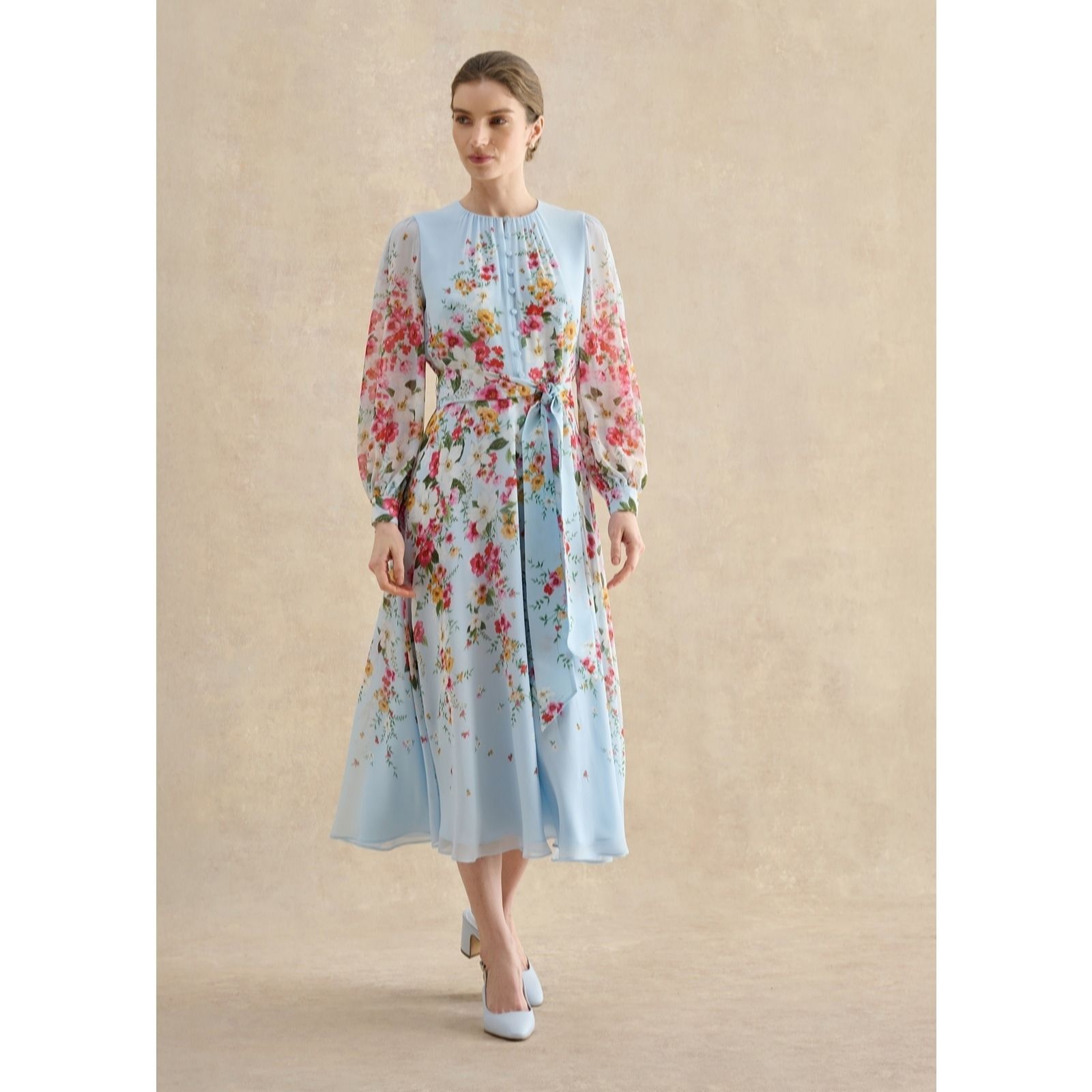 Hobbs London Liberty Silk Dress Petite