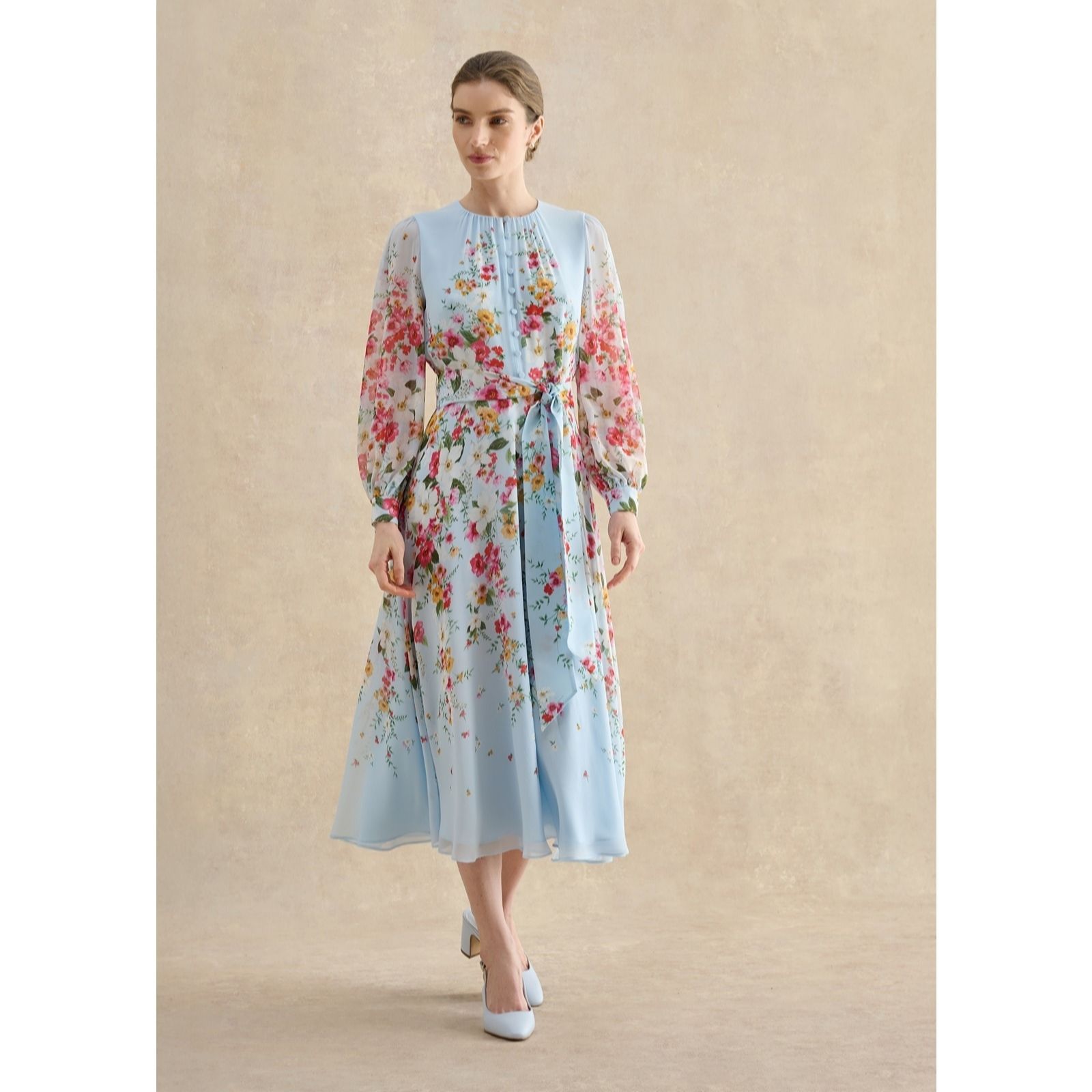 Hobbs London Liberty Silk Dress Petite