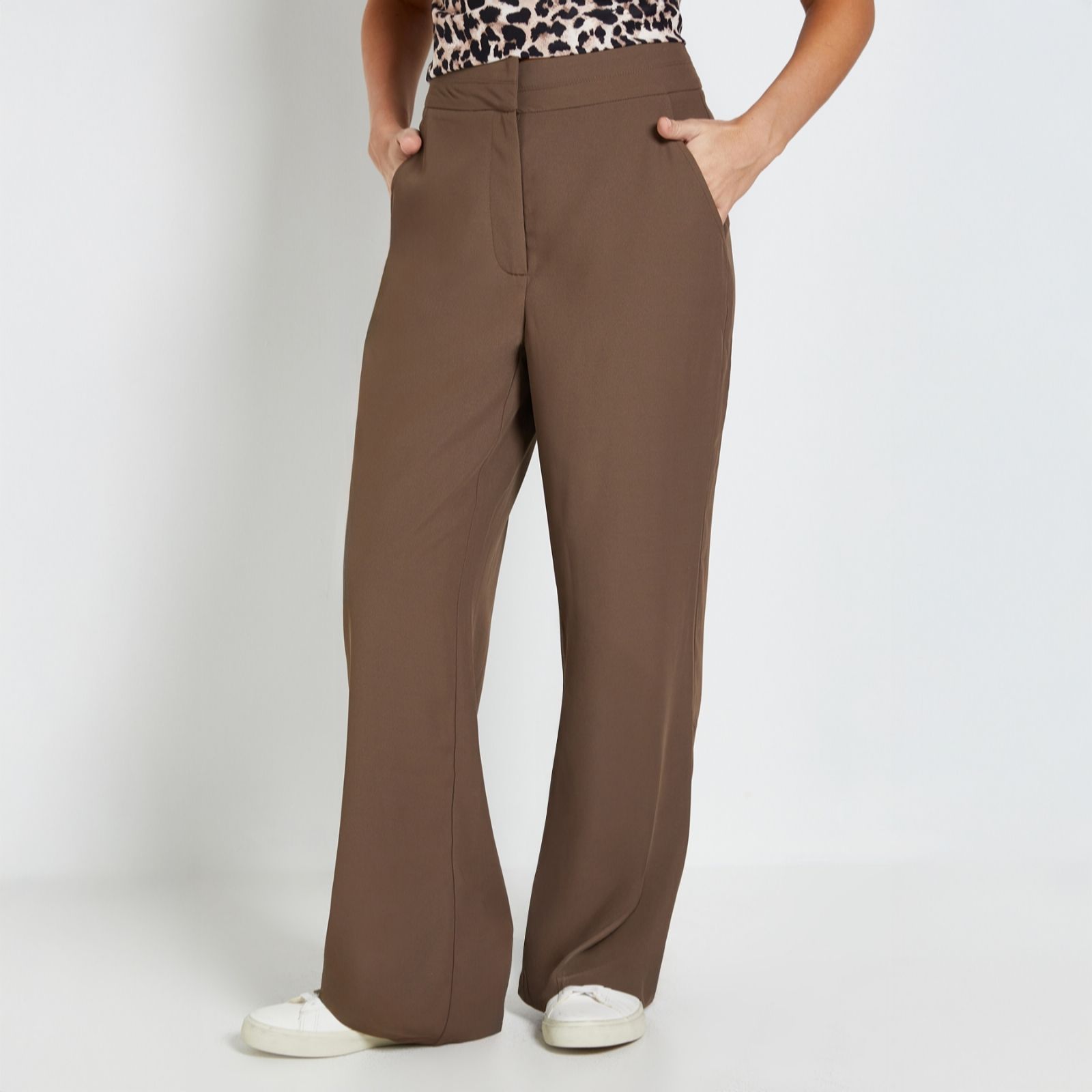Dorothy Perkins Stitch Waistband Straight Leg Trouser