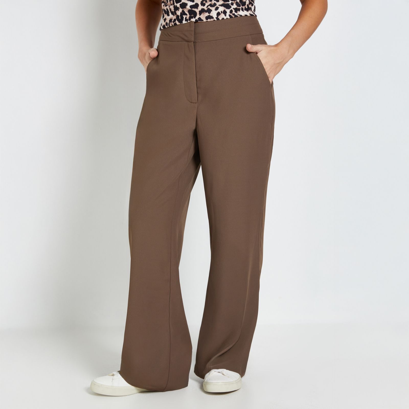 Dorothy Perkins Stitch Waistband Straight Leg Trouser