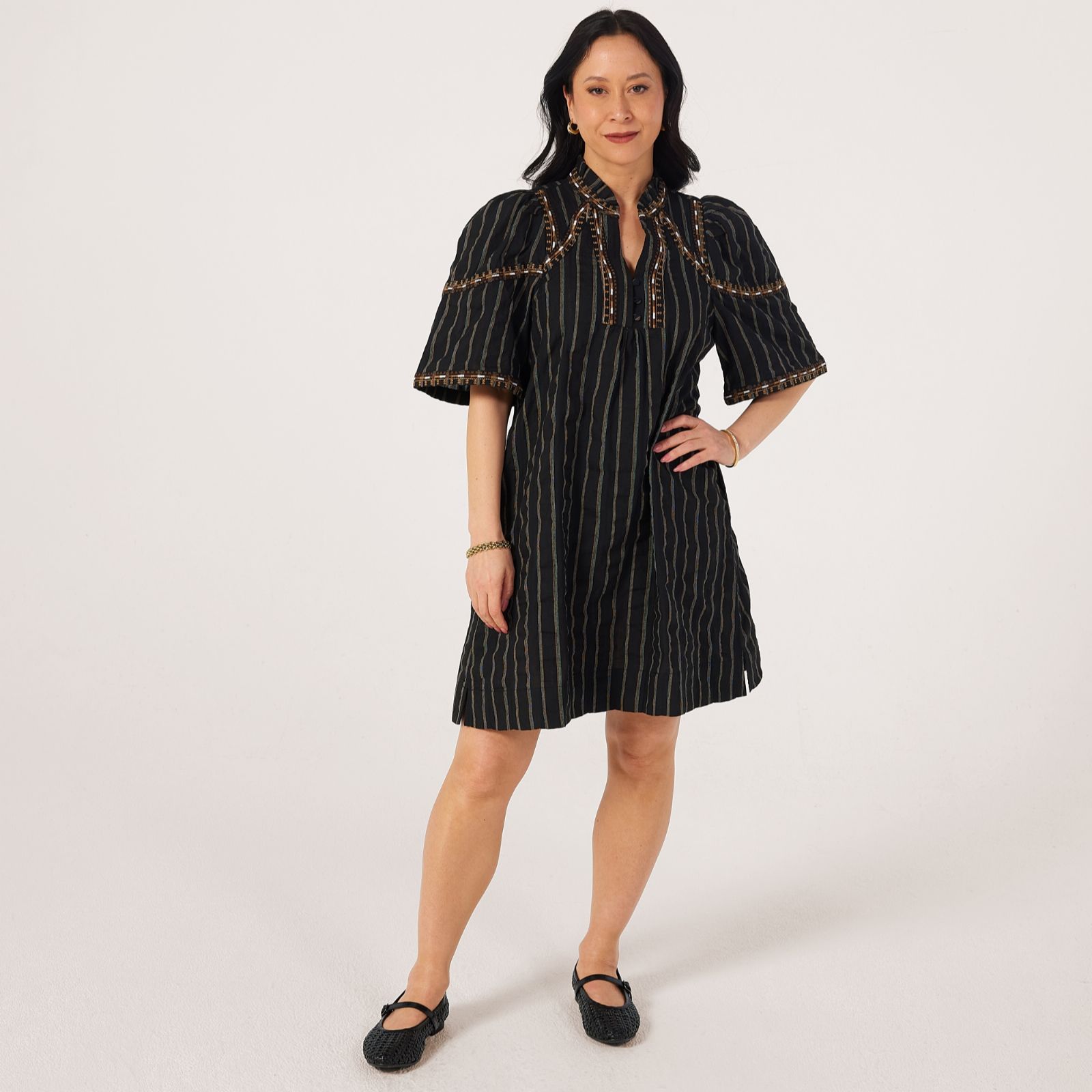 Orfeo Paris Rita Short Pinafore Dress