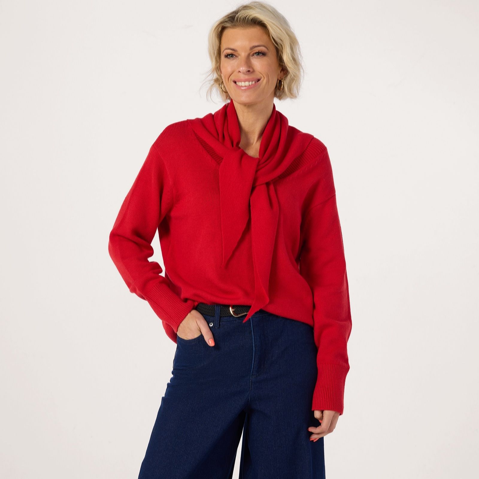  Ruth Langsford Jumper with Detachable Scarf