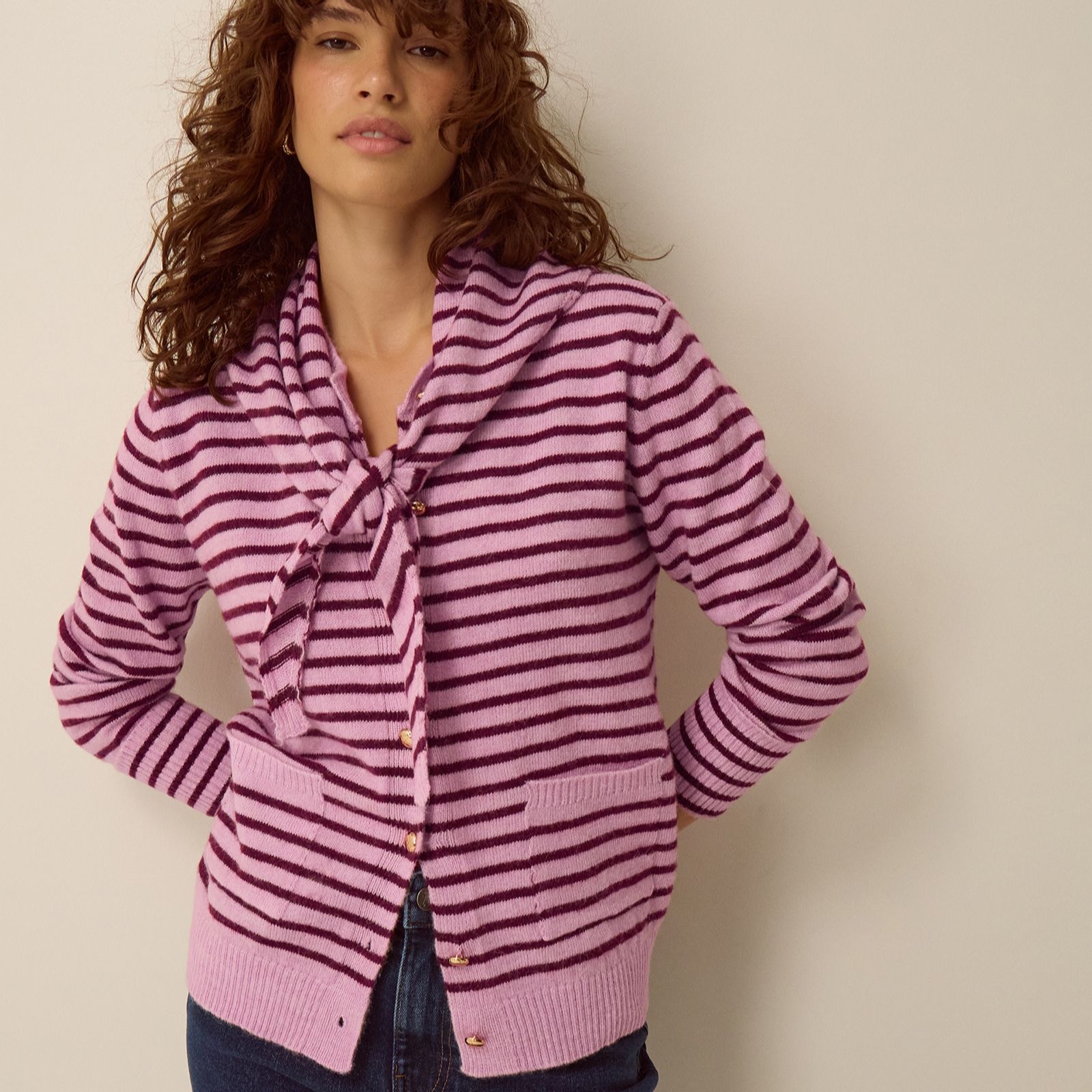 Monsoon Shola Stripe Cardigan