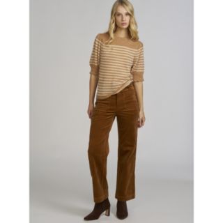 ELLE Get The Look Corduroy Patch Pocket Jeans
