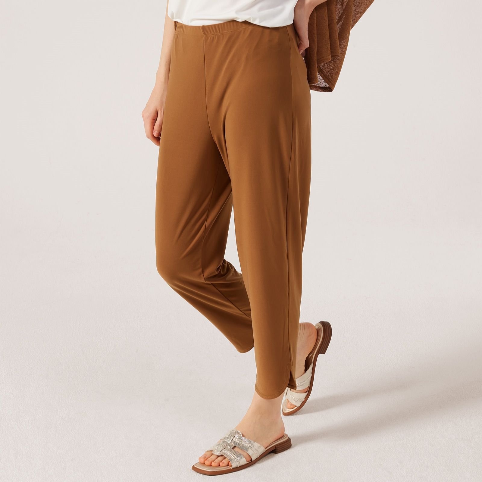 Kim & Co Brazil Jersey Crop Tulip Hem Trousers