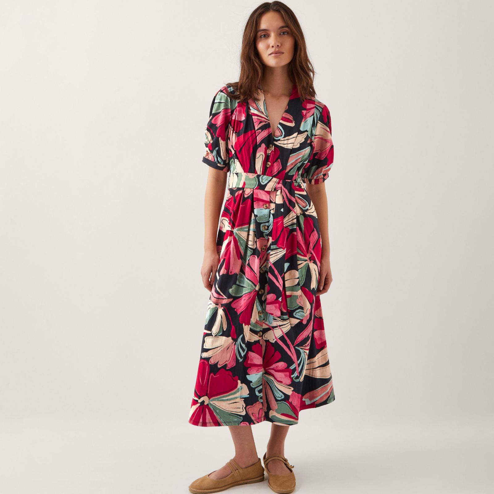 Monsoon Jemima Print Shirt Dress