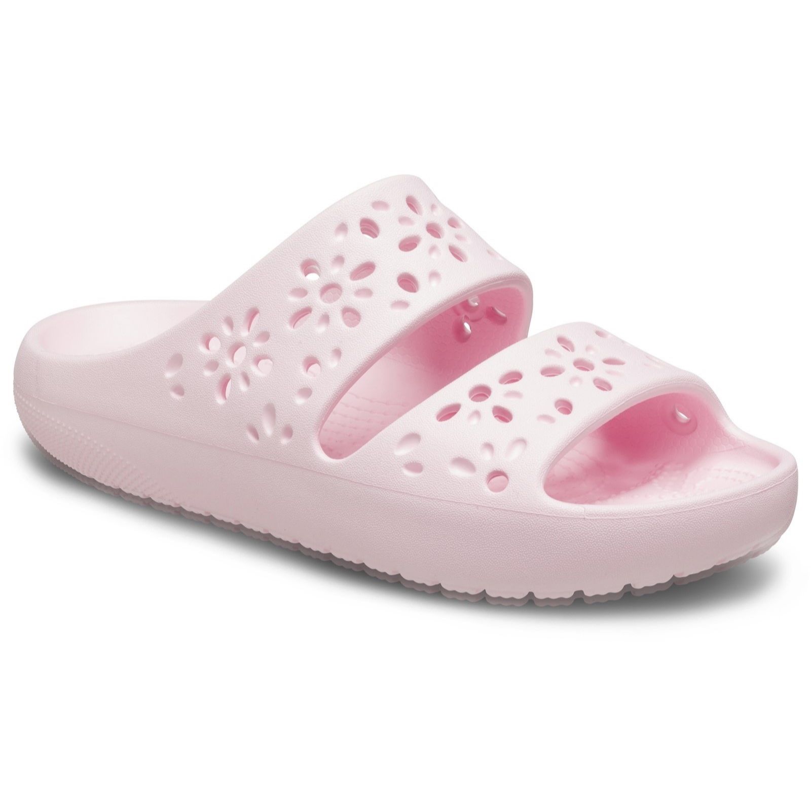 Crocs Classic Floral Cut Out Slide Sandal