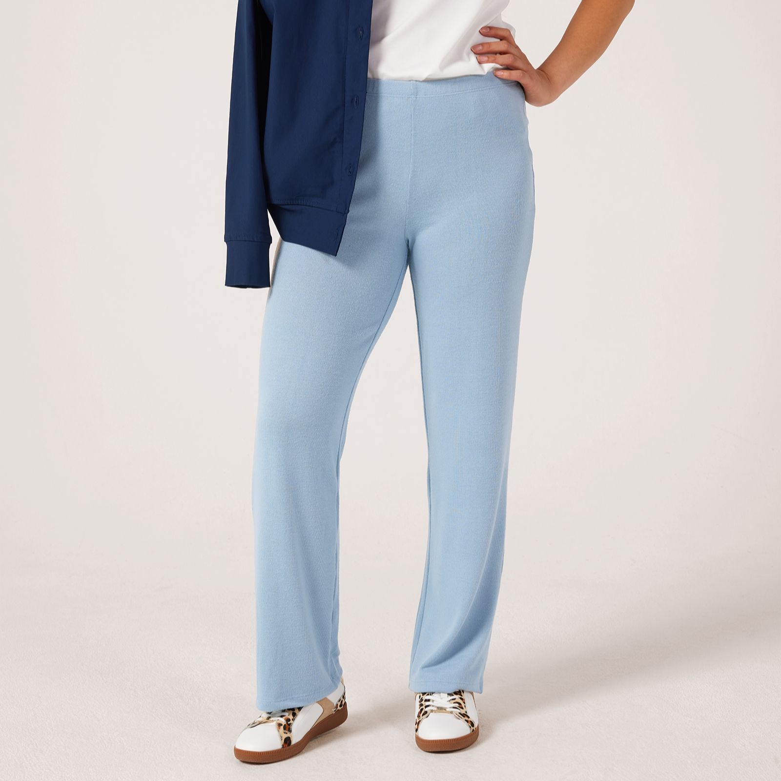 Kim & Co Soft Touch Cintia Straight Leg Petite Trousers