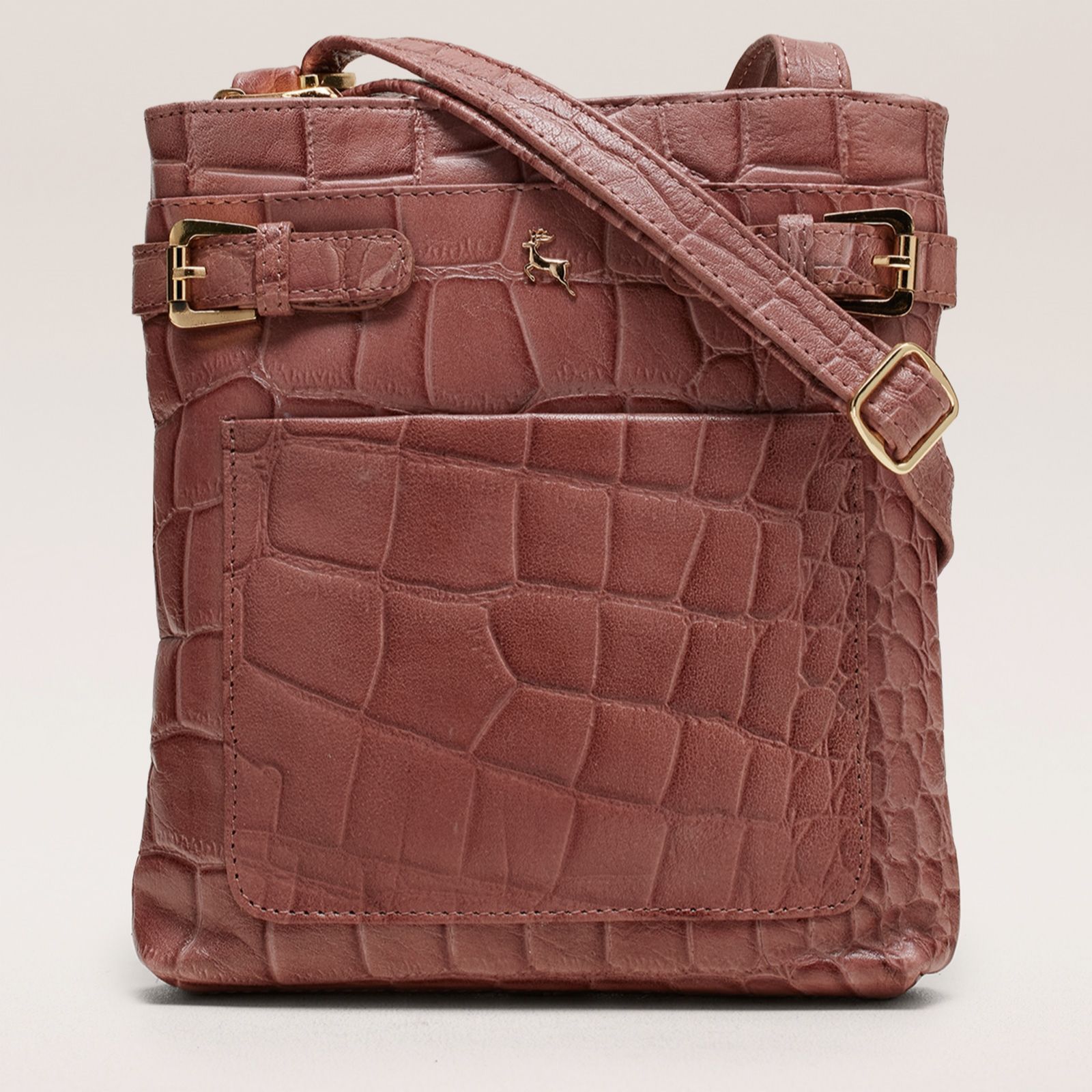 Ashwood Leather Cross-Body Bag with Front Pocket