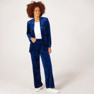 Kim & Co Crushed Velvet Shawl Collar Evening Jacket