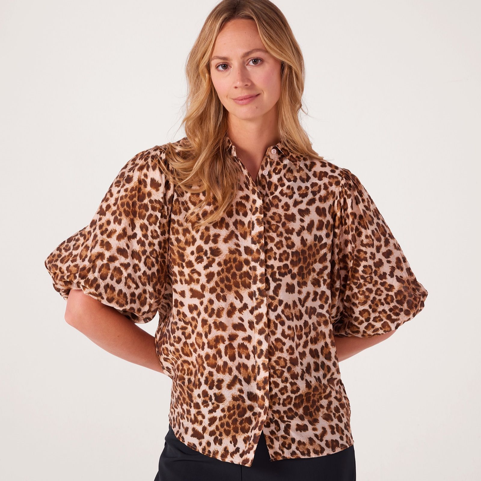Izabel London Puff Sleeve Shirt
