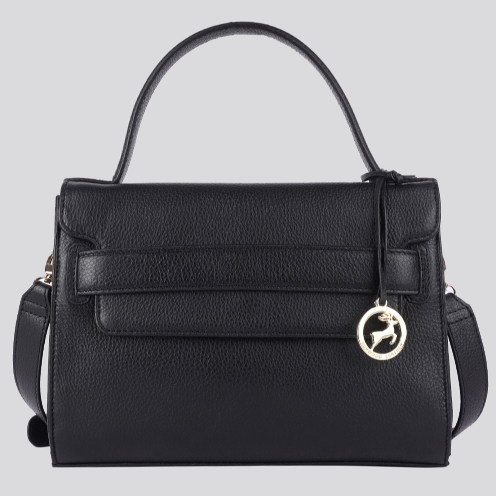 Outlet Ashwood Small Leather Cross-body Bag with Flap