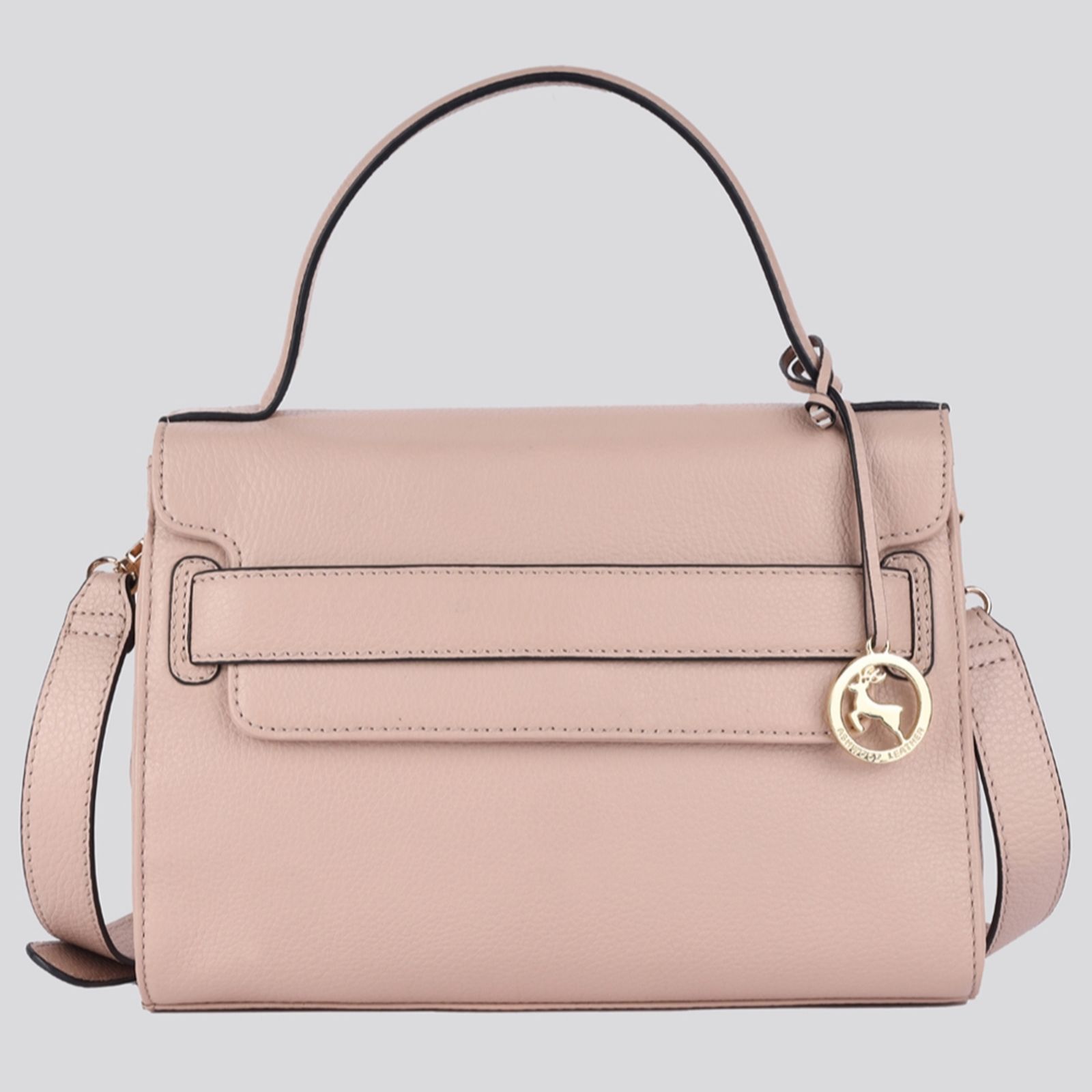 Outlet Ashwood Small Leather Cross-body Bag with Flap