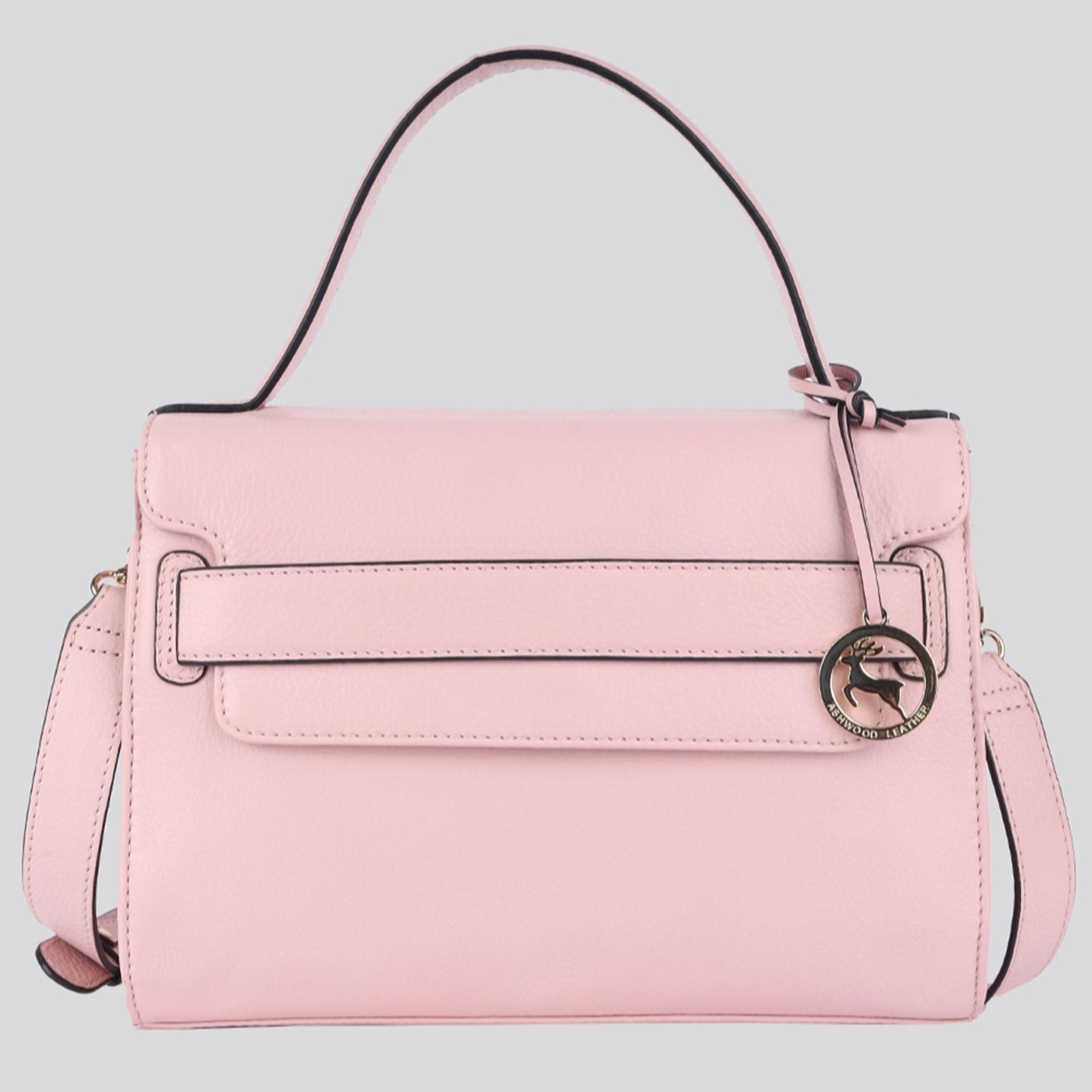 Outlet Ashwood Small Leather Cross-body Bag with Flap