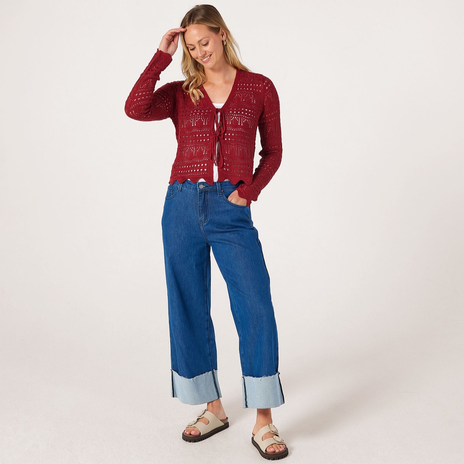JDY Sun Tie Front Cardigan